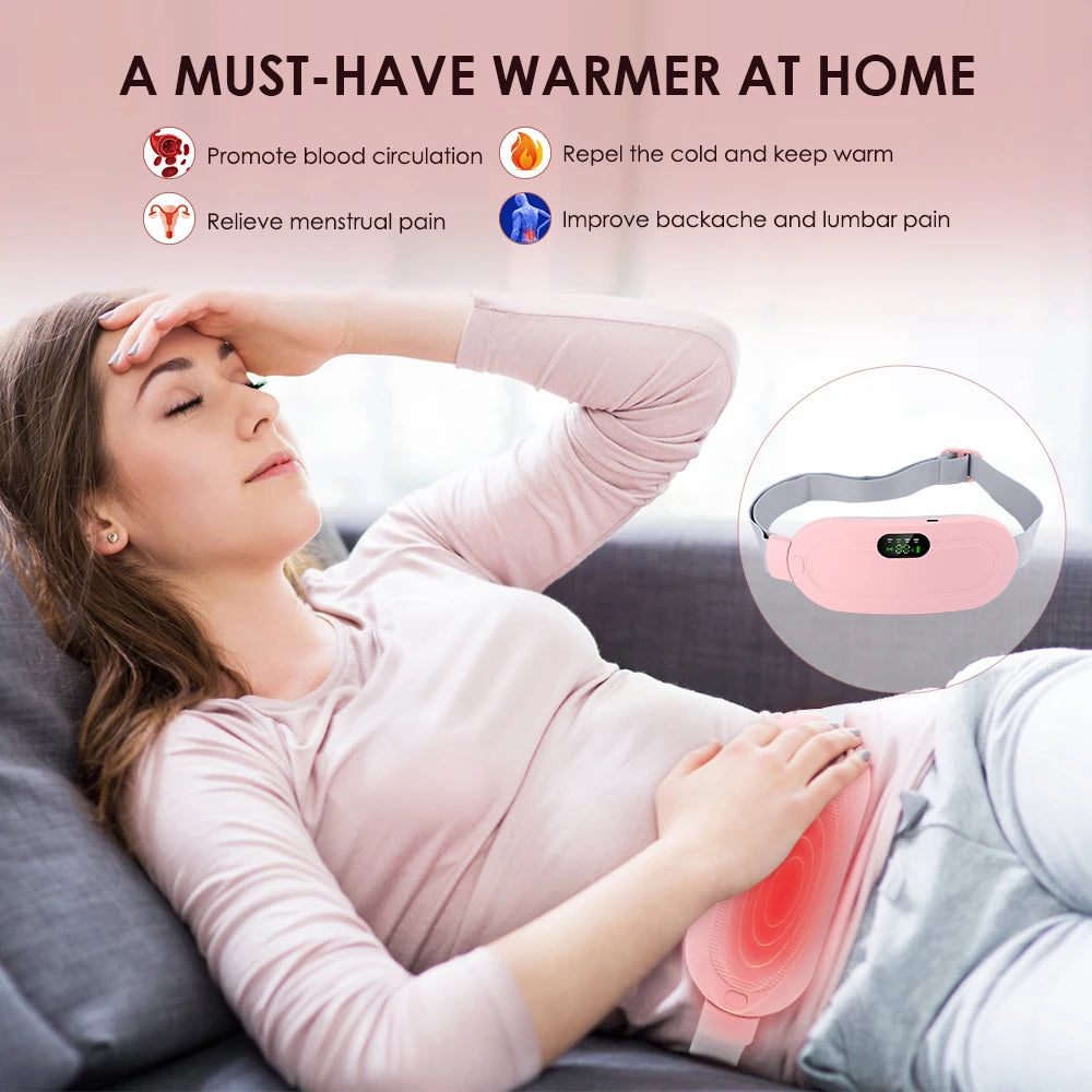 Electric Heating Waist Abdominal Menstrual Massage Belt