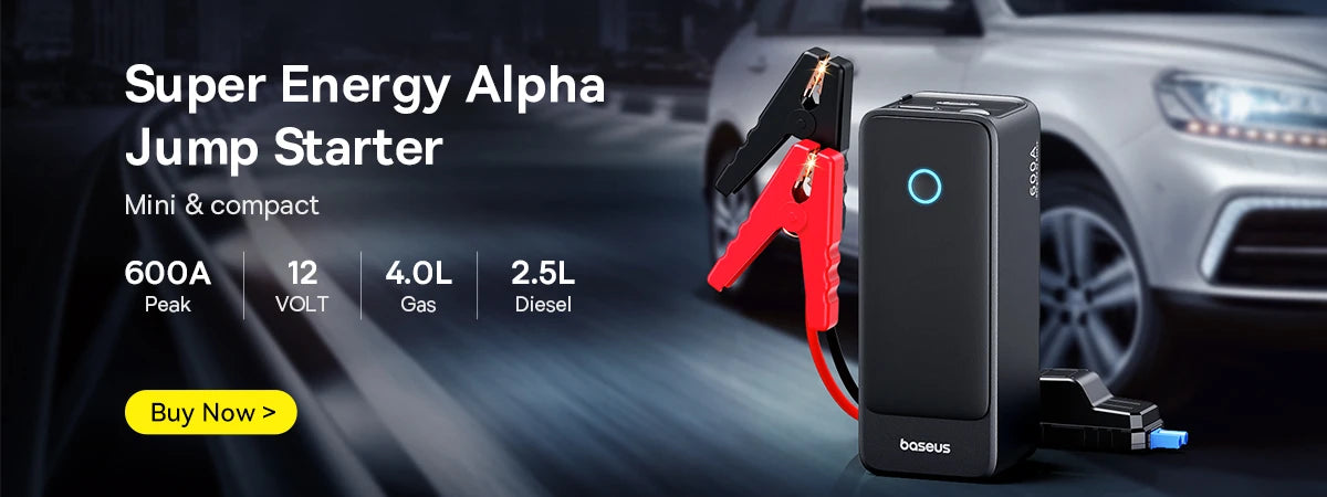BASEUS Mini Portable Car Tire Inflator Smart Digital Inflatable Pump