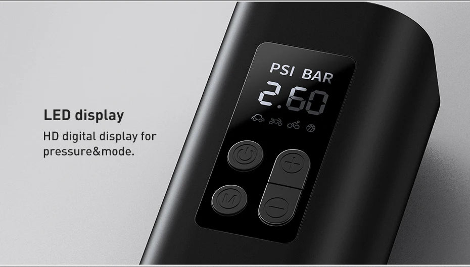 BASEUS Mini Portable Car Tire Inflator Smart Digital Inflatable Pump