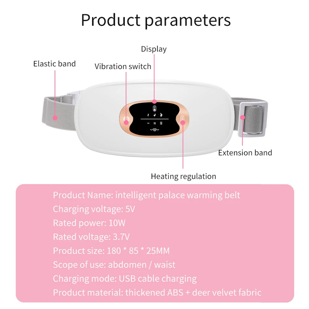 Electric Heating Waist Abdominal Menstrual Massage Belt